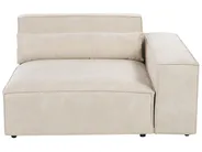 Modular Corner Sofa 3 Seater HELLNAR Velvet Light Beige Right Hand_910720