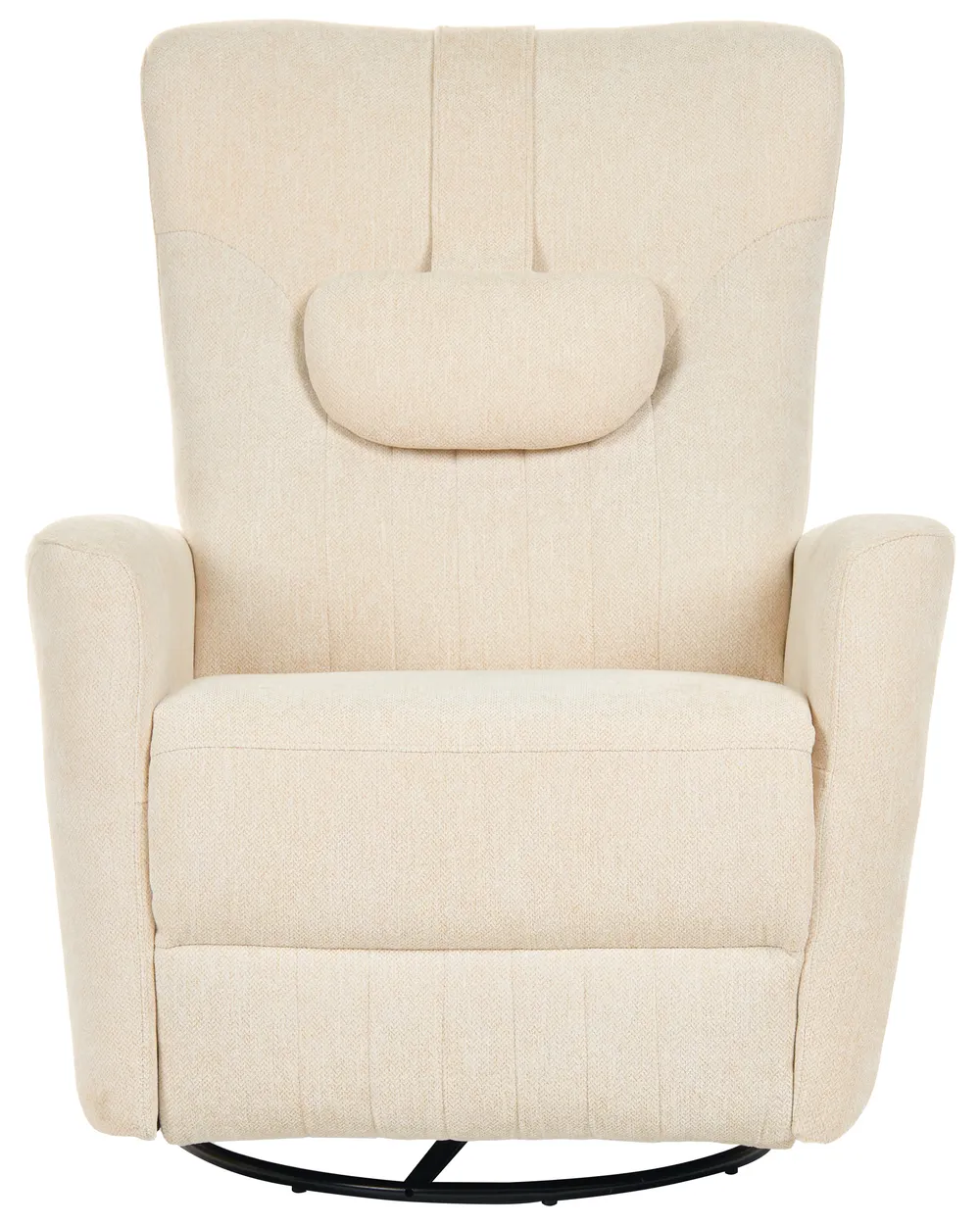 Gungande fåtölj REA Vridbar Chenille Ljusbeige_1095670
