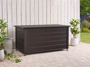 Säilytyslaatikko CAMPALTO 123 cm 60 cm Metalli Tummanruskea_937902