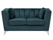 Living Room Set 5 Seater GAULA Velvet Teal_720554