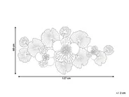 Wall Decor Flower MOLYBDENIUM Metal 60 cm Multicolour_1029946