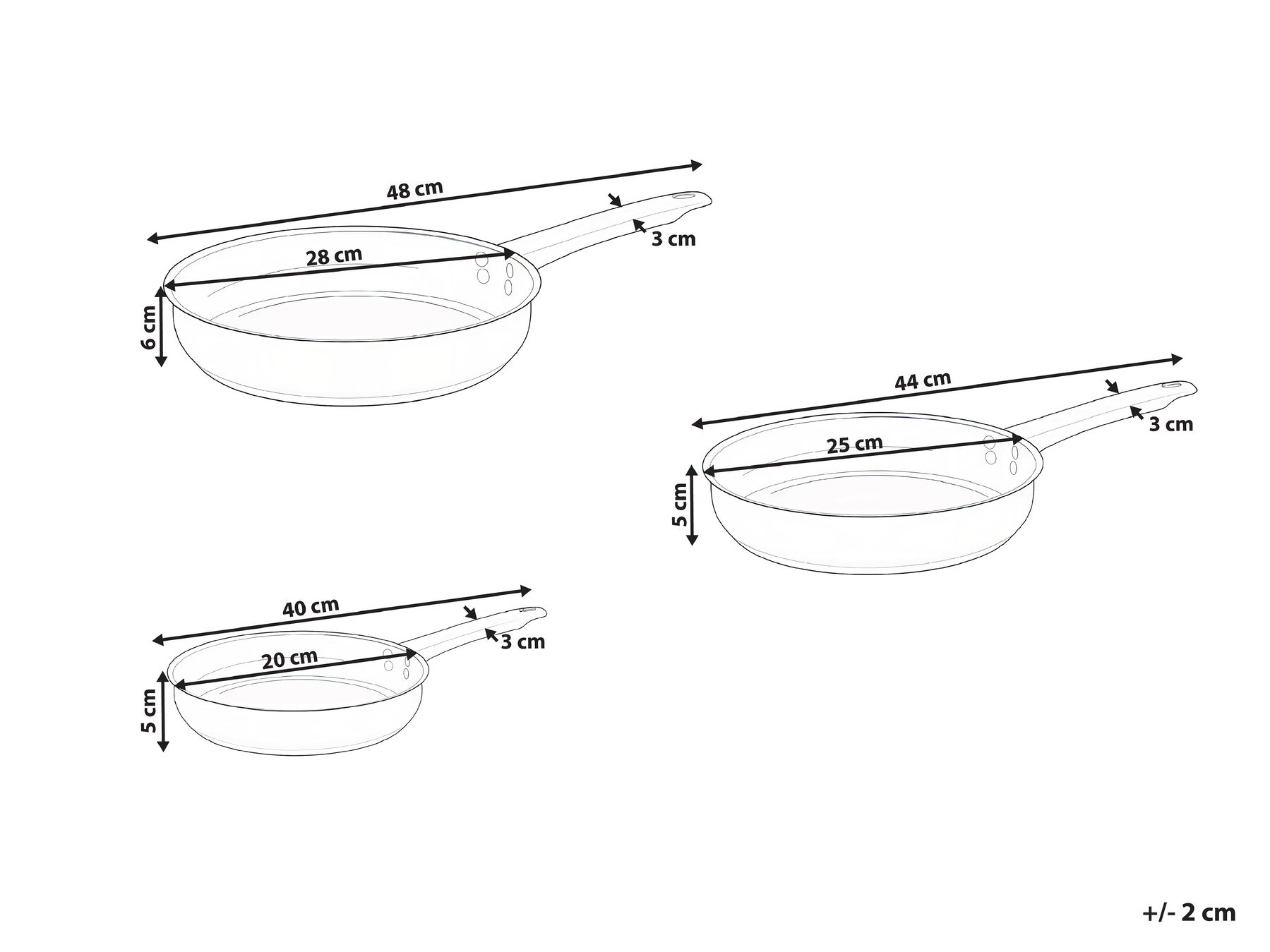 Paistinpannusetti 3 kpl PRIMECOOK Ruostumaton teräs Hopea_1043143