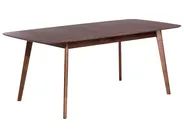 Extending Dining Table MADOX Dark Walnut 150/190 cm 90 cm_766525
