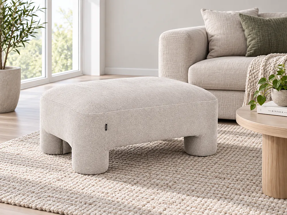 Ottoman HOGBO Fabric Beige_1175248