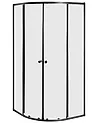 Shower Enclosure ONELLI 900 x 900 x 1900 mm Black