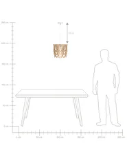 Chandelier VERUGAL Wood Light Brown_1003212