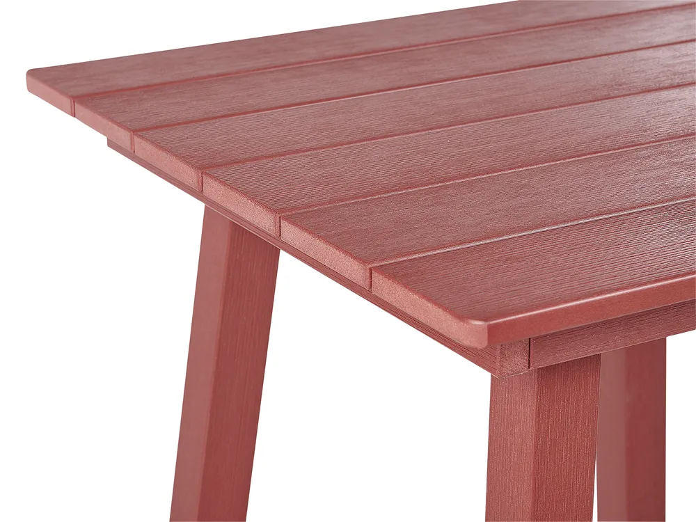 Trädgårdsbarbord ADIRONDACK 60 cm 59 cm Syntetiskt material Röd_938576