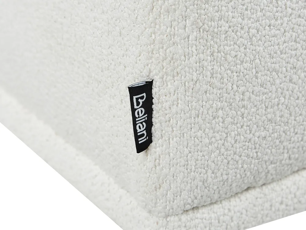 Corner Sofa 3 Seater HOLT Boucle White Left Hand_959497
