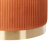 Set med 2 förvaringspuffar MIRAMAR Sammet Orange_881572