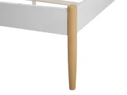 Säng med lamellram Metall MAURS 160 x 200 cm Vit_778506