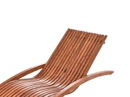Sun Lounger TANARO Larch Wood Brown_964917
