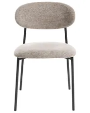 Ruokatuolisetti 2 kpl COWLEY Chenille Ruskeanharmaa_1040062