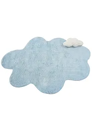 Kids Rug HODKA  Light Blue 80 x 120 cm Cotton with Cushion_1135124