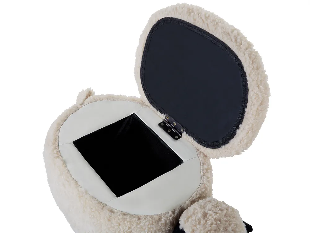 Storage Animal Stool SHEEP Sheep Fabric Light Beige_852409