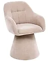 Matstol LIVONIA Chenille Ljusbeige