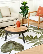 Rug BARZAH Green 200 x 300 cm Cotton_854028