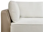 Corner Sofa 3 Seater MYKEN Fabric Off-White Left Hand_939617