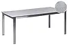 Garden Dining Table COSOLETO 180 cm 90 cm Glass Grey
