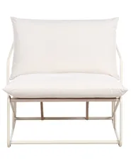 Puutarhatuoli pehmusteella PONTE Metalli Vaaleanbeige_1013286