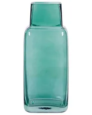 Flower Vase MERBAKA 26 cm Glass Emerald Green_838289