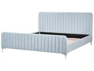 Bed Velvet LUNAN 180 x 200 cm (EU Super King) Light Blue_993706
