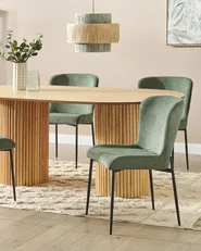 Set of 2 Dining Chairs ADA Dark Green_867433