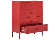 Kommode ENAGO Metall Rød_812237