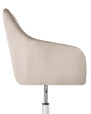Skrivbordsstol VELORIA Sammet Beige_1062124