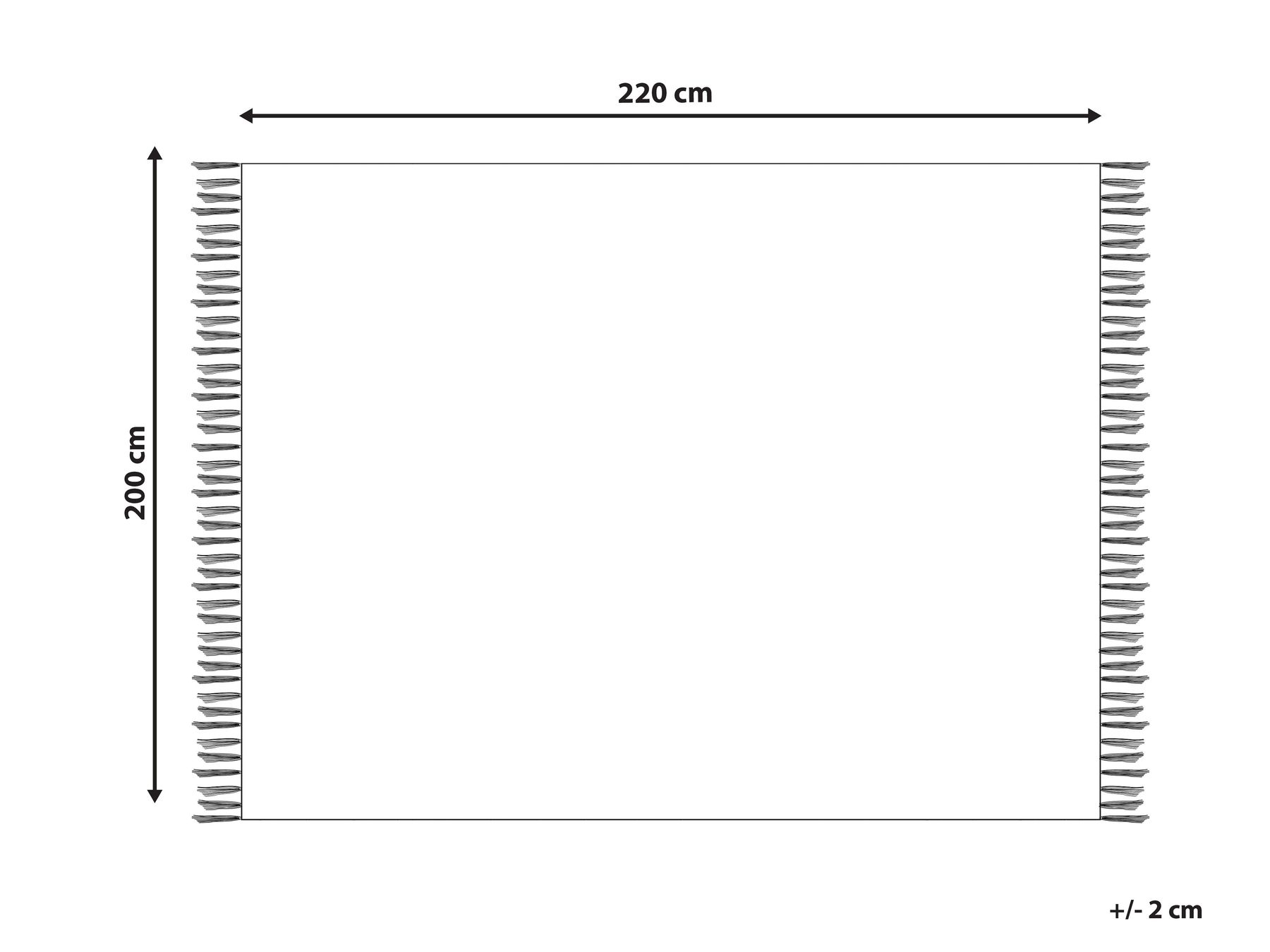 Pläd CHACK Bomull 200 x 220 cm Mörkgrå_945504