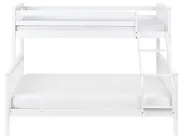 Bunk Bed Pine Wood BIERNE 90/140 x 200 cm White_987588