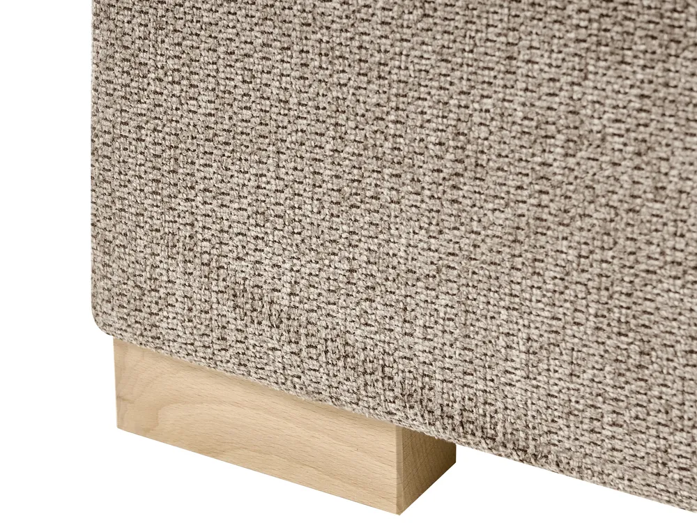 Divan Bed with Storage MAJOR Fabric Taupe 90 x 200 cm (EU Single)_1028094