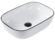 Tvättställ för bänkskiva XERT 46 x 33 cm Keramik Vit_922775
