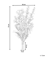 Konstgjord blomsterbukett GRADIL 75 cm Flerfärgad_1028453