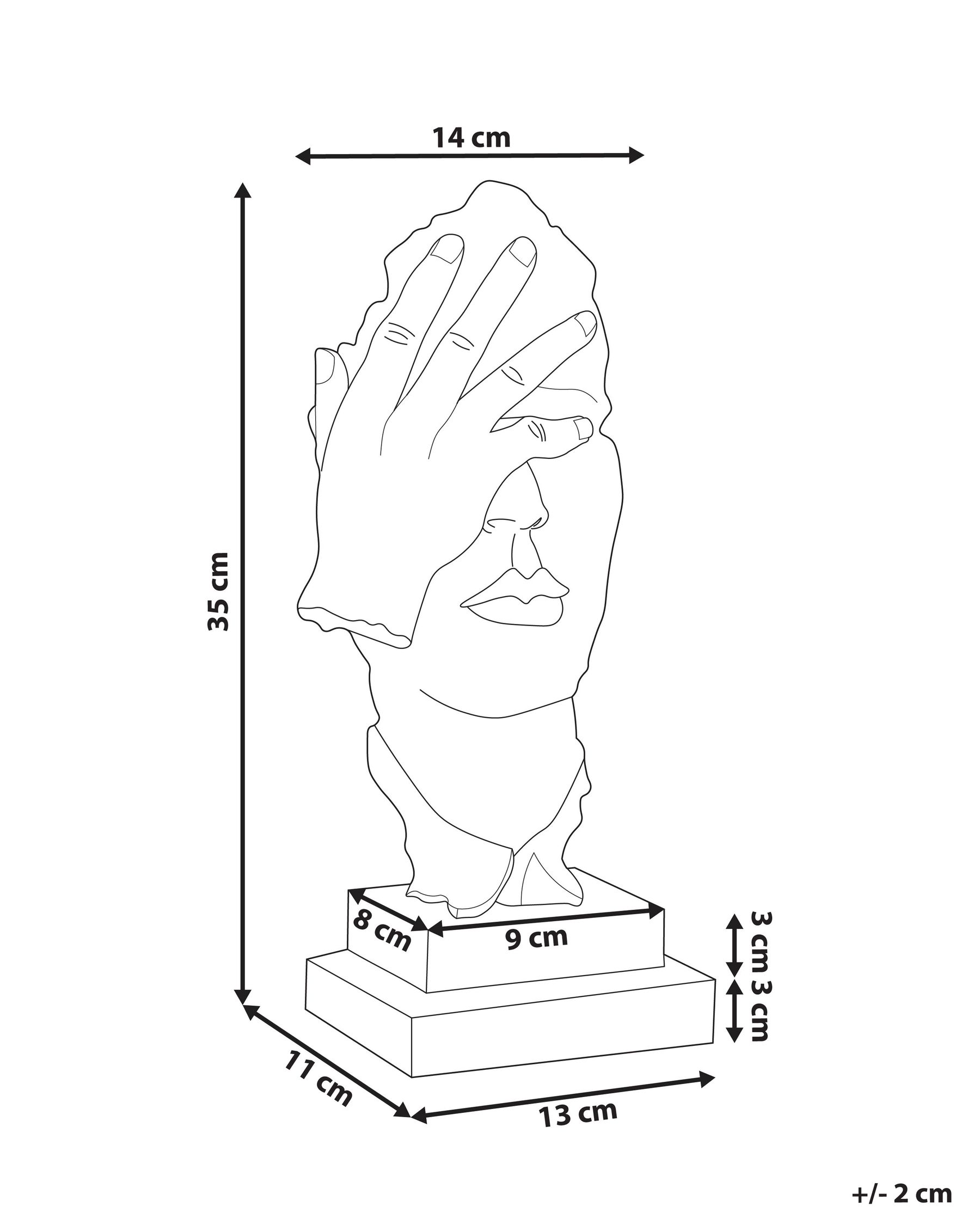 Figurine Face PUUMALA Grey_934469