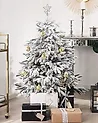 Luminen joulukuusi BASSIE 120 cm Valkoinen