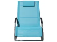 Rocking Sun Lounger CARANO Metal Turquoise_689435