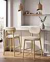 Baarituolisetti 2 kpl MILLS Buklee Vaaleanruskea/beige