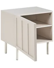 Bedside Table CLUNES Light Beige_1038922