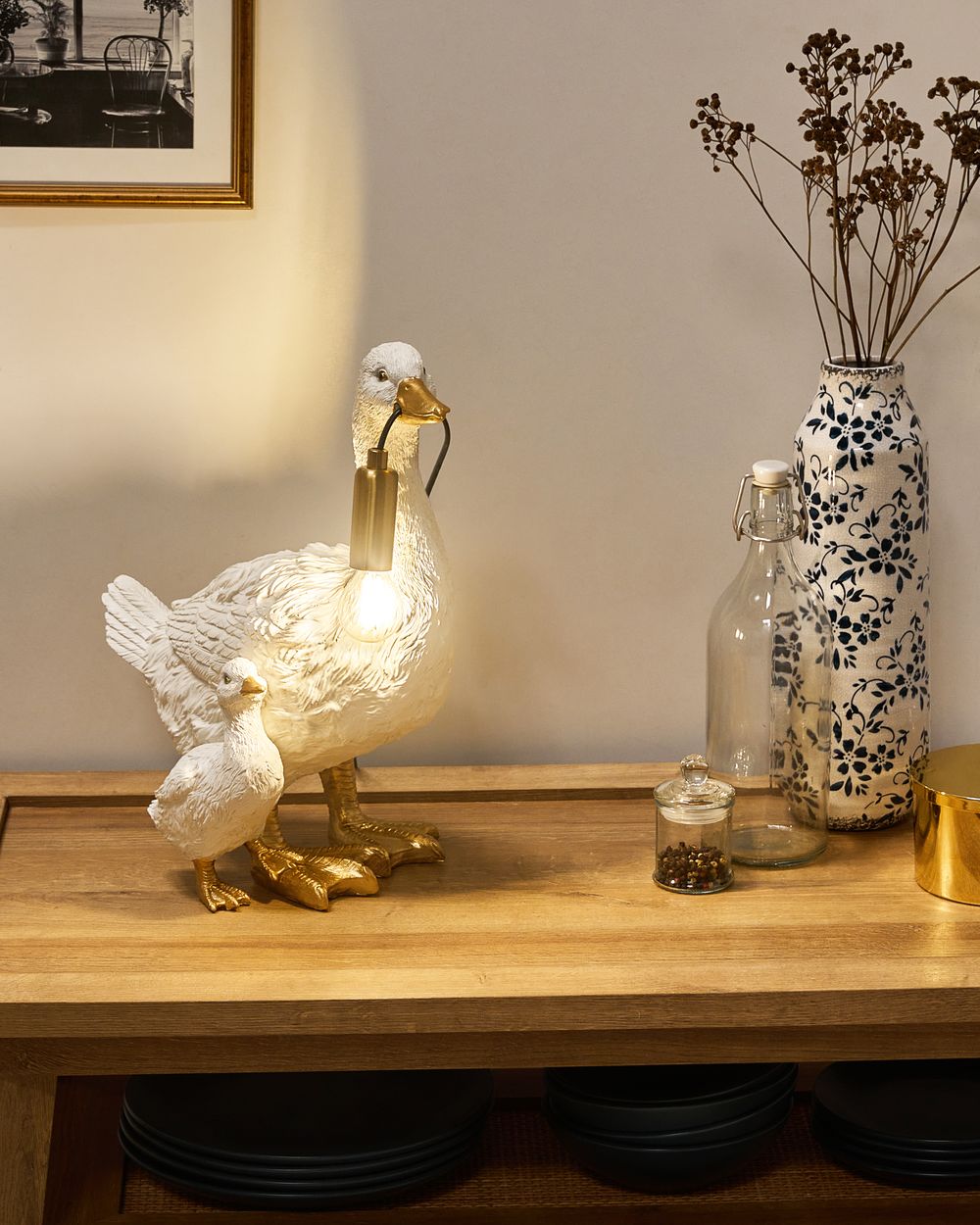 Bordslampa Anka DAFFY Vit