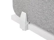 Skillevegg for skrivebord WALLY 120 x 40 cm Lysegrå_1068072