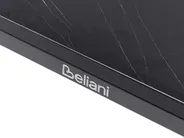 Garden Dining Table SOVARETO 180 cm 90 cm Marble Effect Black Marble_1008405