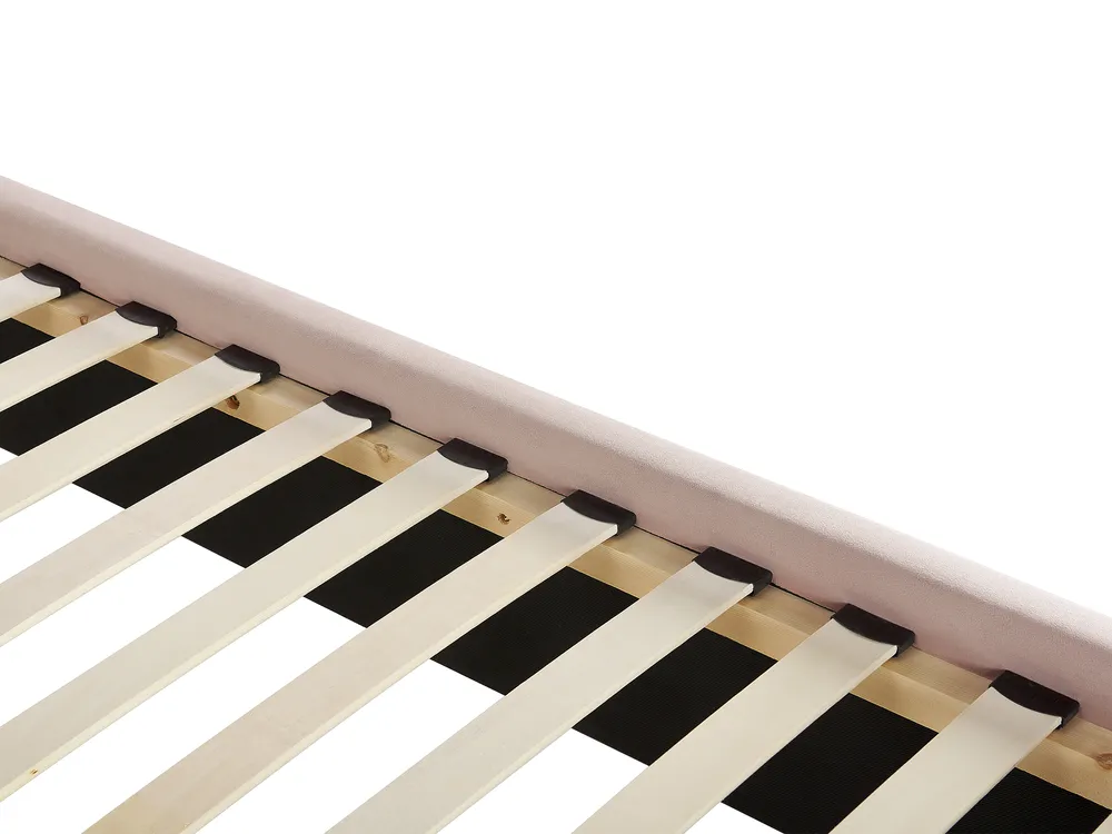Sänky sametti AYETTE 180 x 200 cm Pastellipinkki_905343