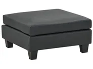 Fotpall UNSTAD Konstläder Svart_936810