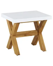Garden Stool OLBIA Concrete White_829711