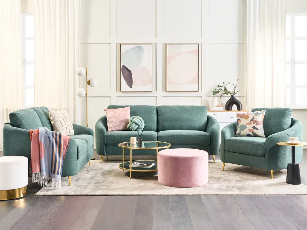 Sofa 2 Seater TROSA Fabric Green_851878