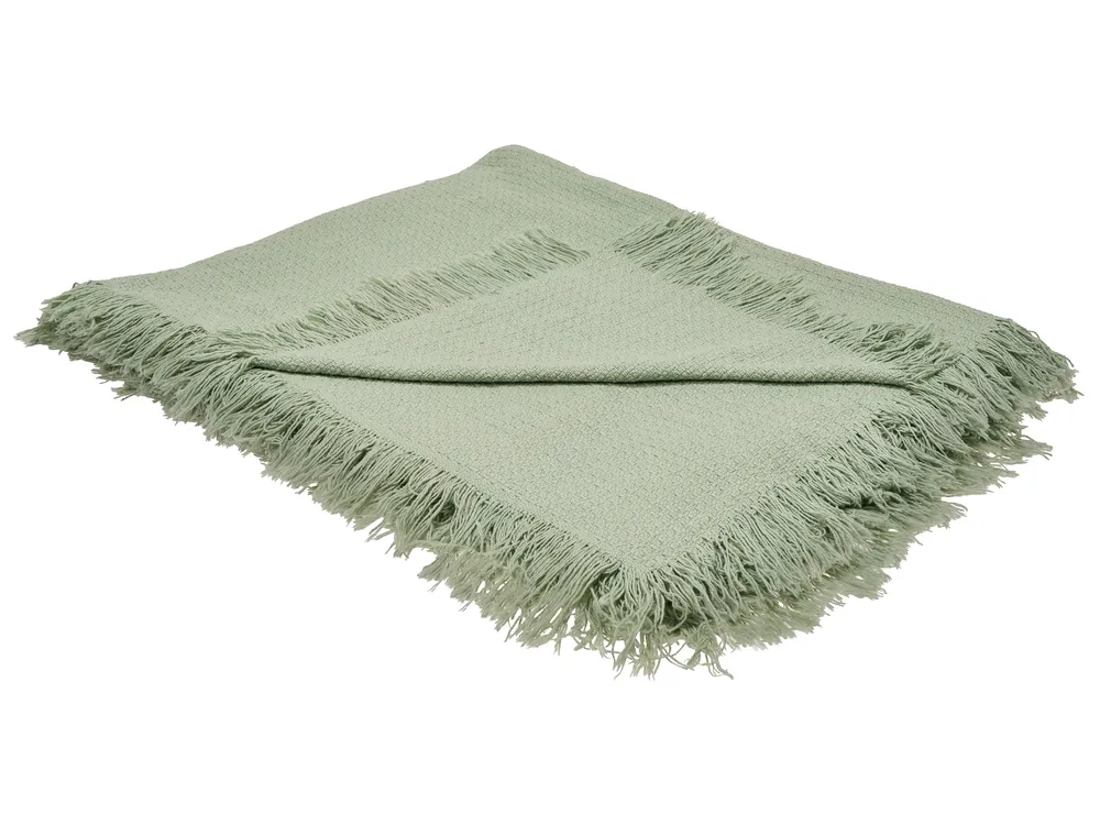 Bedspread YERBENT Cotton 220 x 240 cm Green