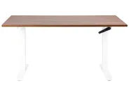 Manuellt höj- och sänkbart skrivbord DESTINES 160 cm 72 cm Brun/ Vit_898829