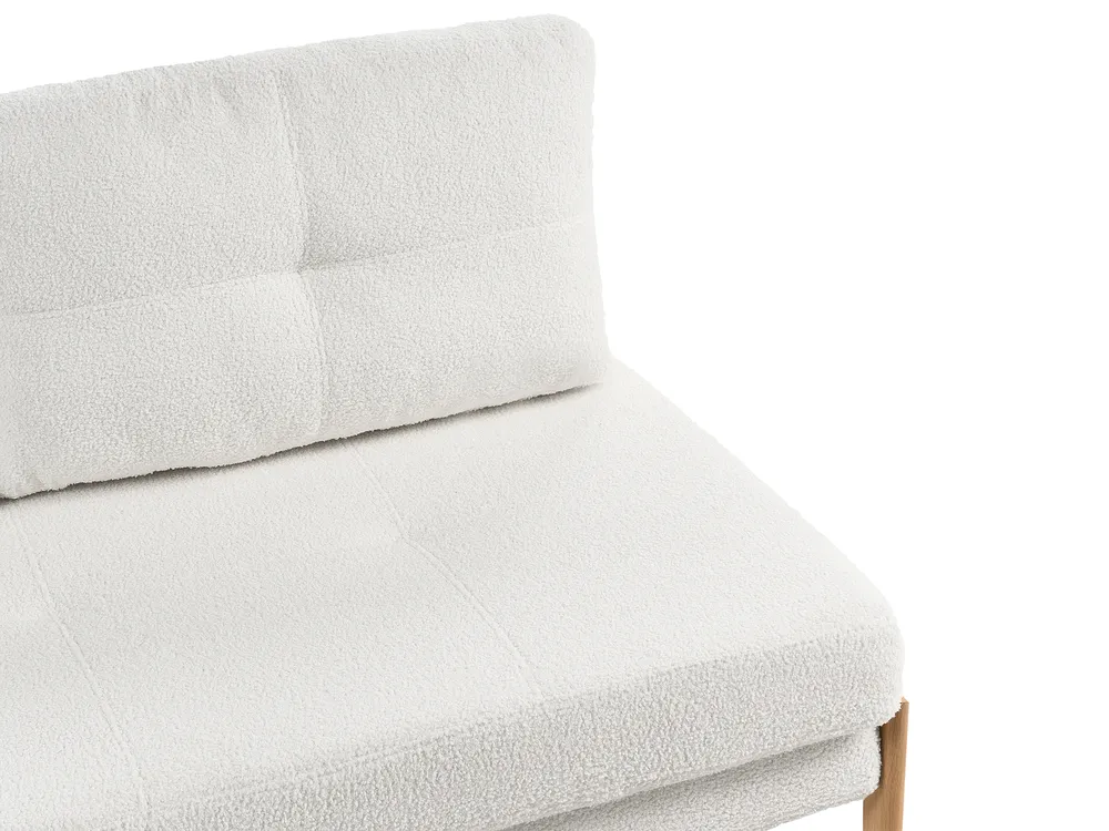 Sofa Bed 2 Seater EDLAND Boucle Off-White_1061221