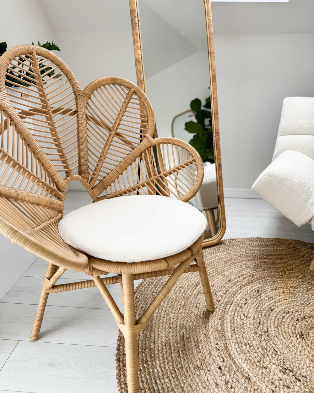 Set of 2 Peacock Chairs FLORENTINE Rattan Natural_1005218