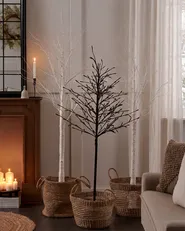 Ulkokoriste LED-valo LAPPI 160 cm Joulukuusi Valkoinen_1115215